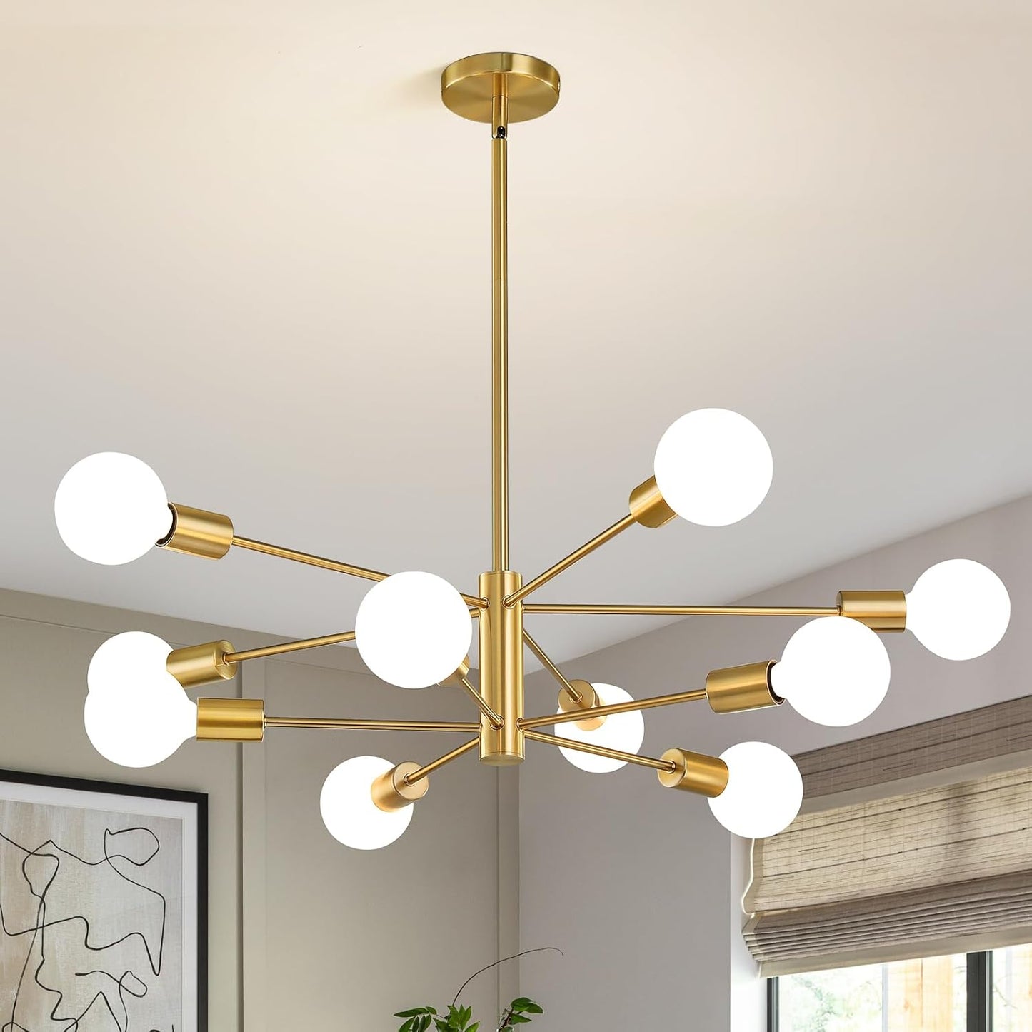 Modern Sputnik Chandeliers Light for Dining Room and Kitchen