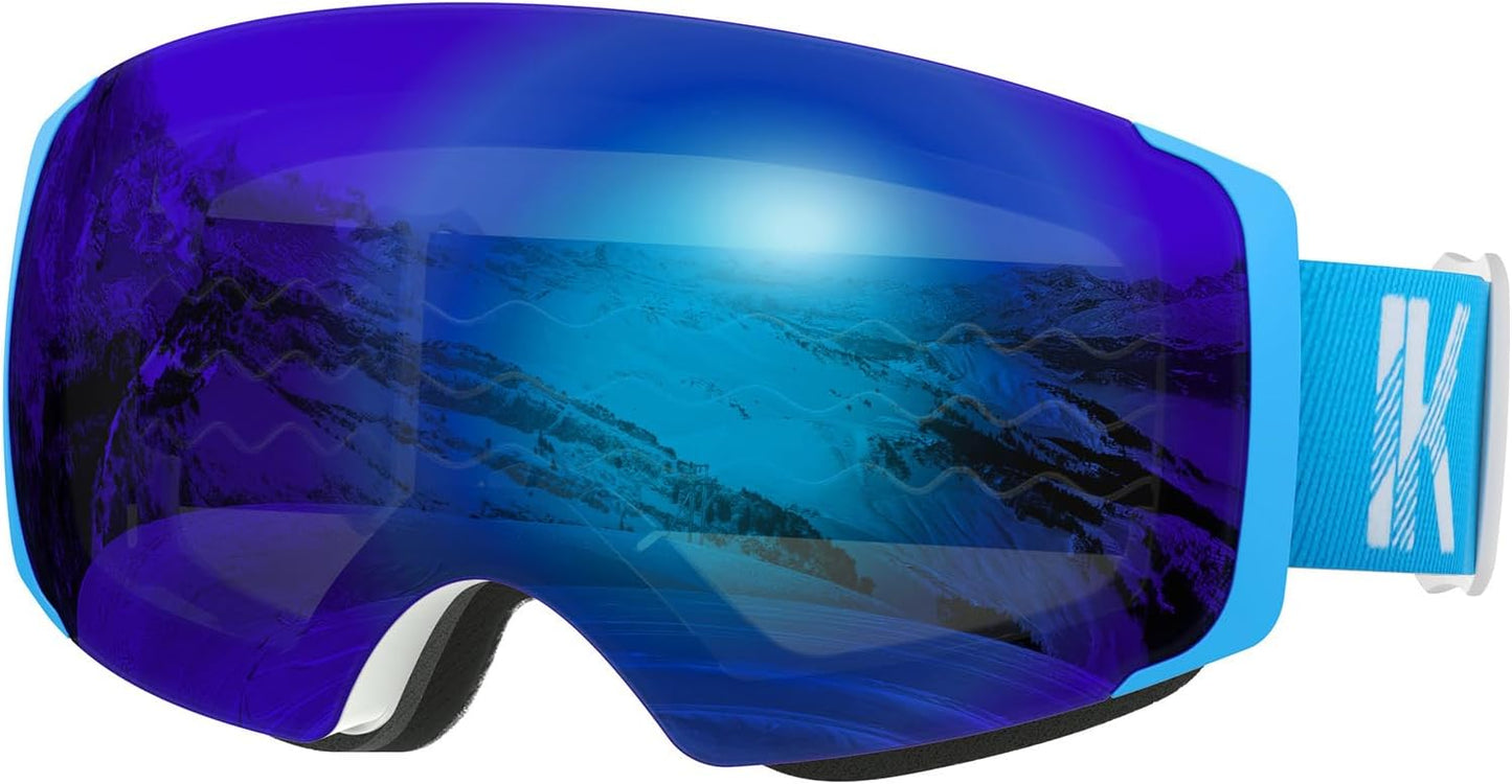 Interchangeable Anti-Fog Ski Goggles by Innerking