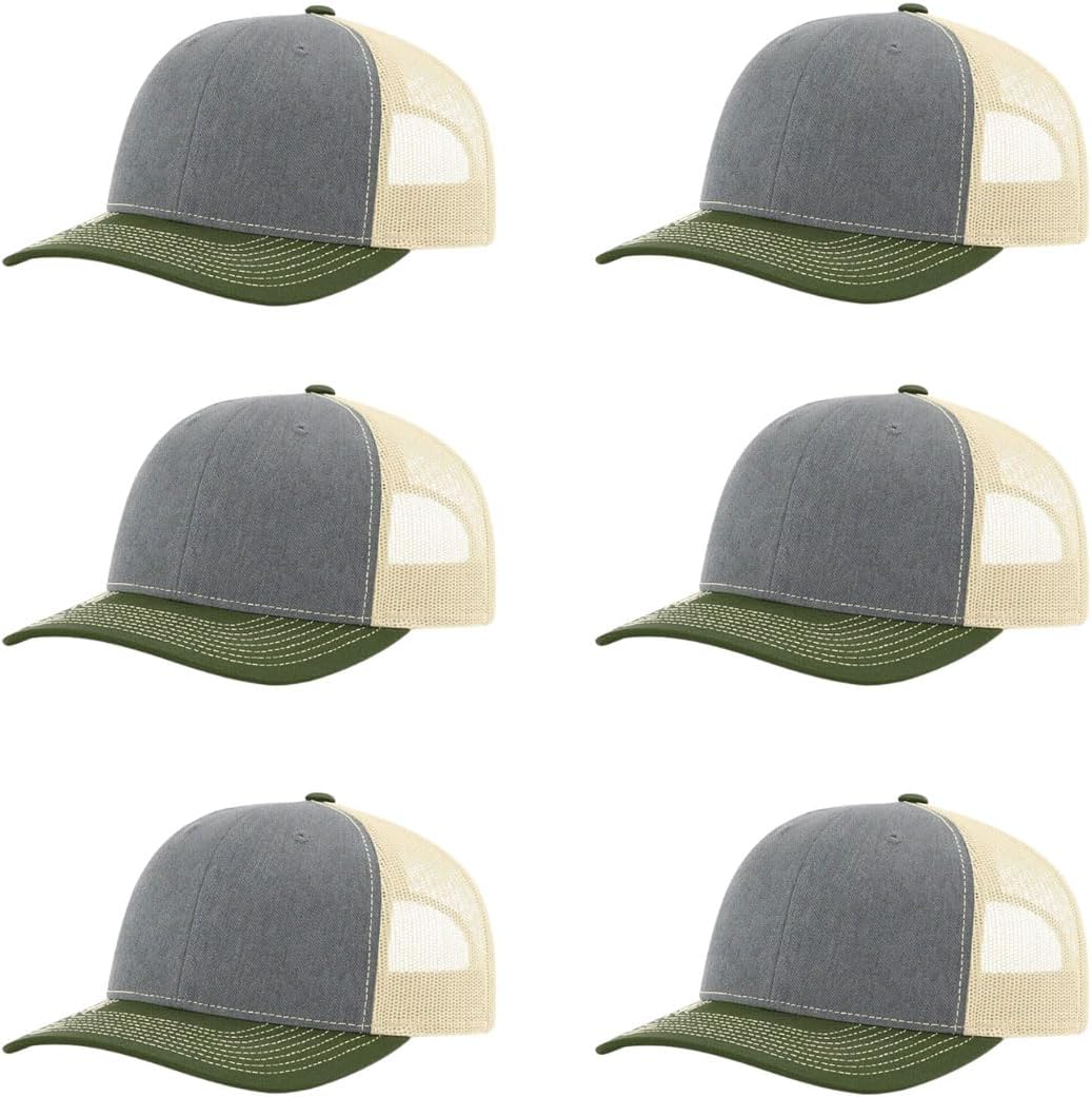 Richardson 112 Classic Six-Panel Adjustable Snapback Trucker Cap