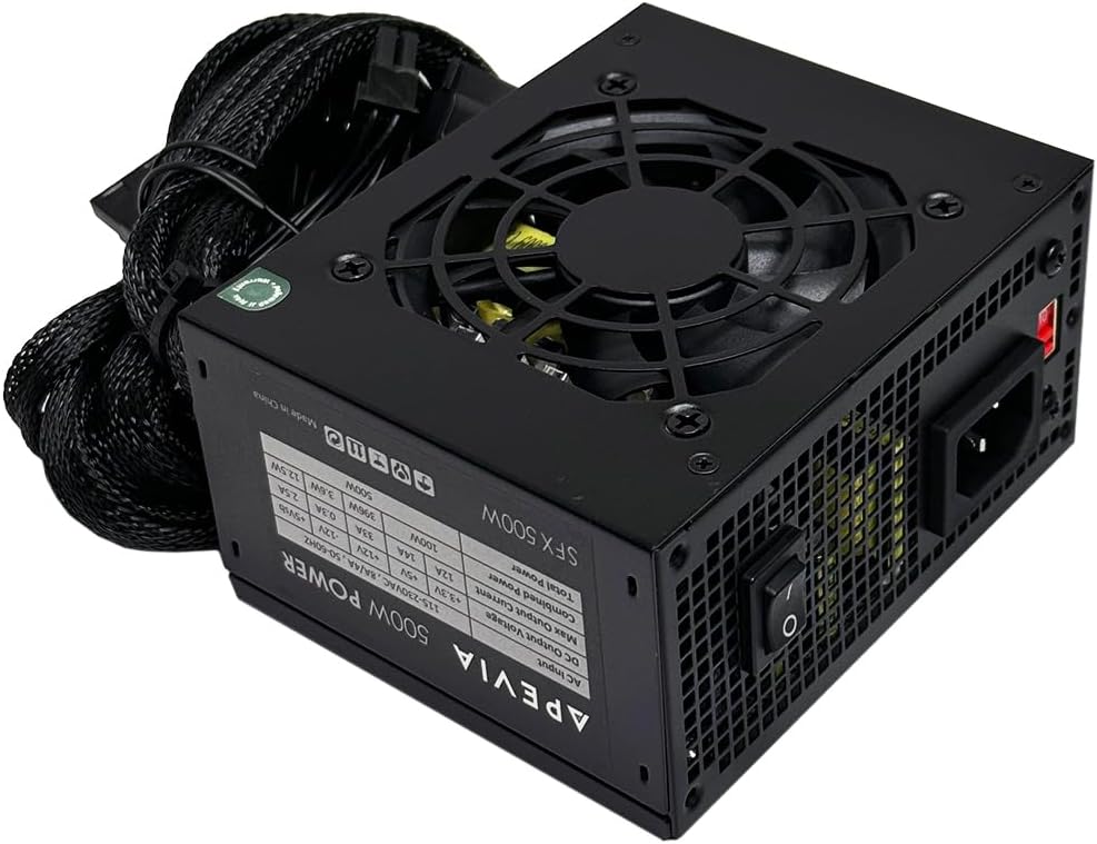 Apevia 500W Power Supply - Compact ITX/MicroATX Solution