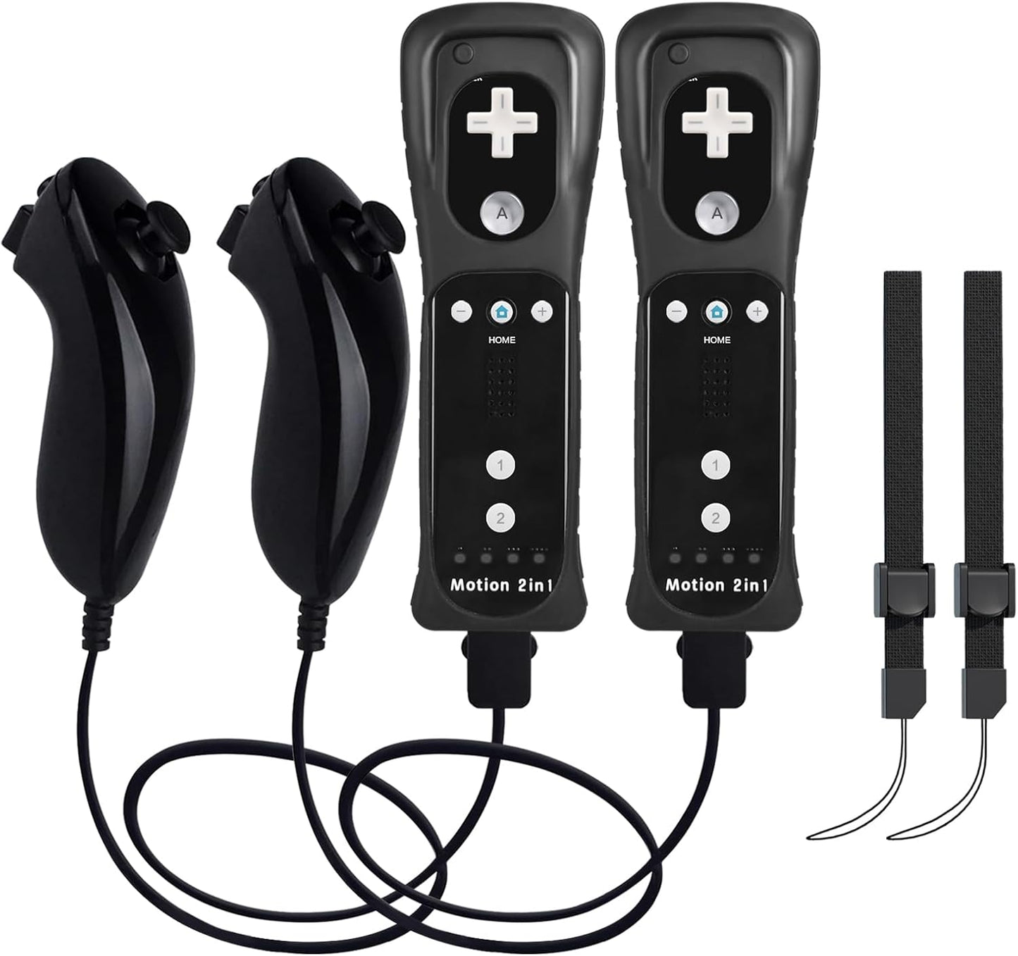TechKen Wii Remote with Motion Plus & Nunchuk for Gaming Fun