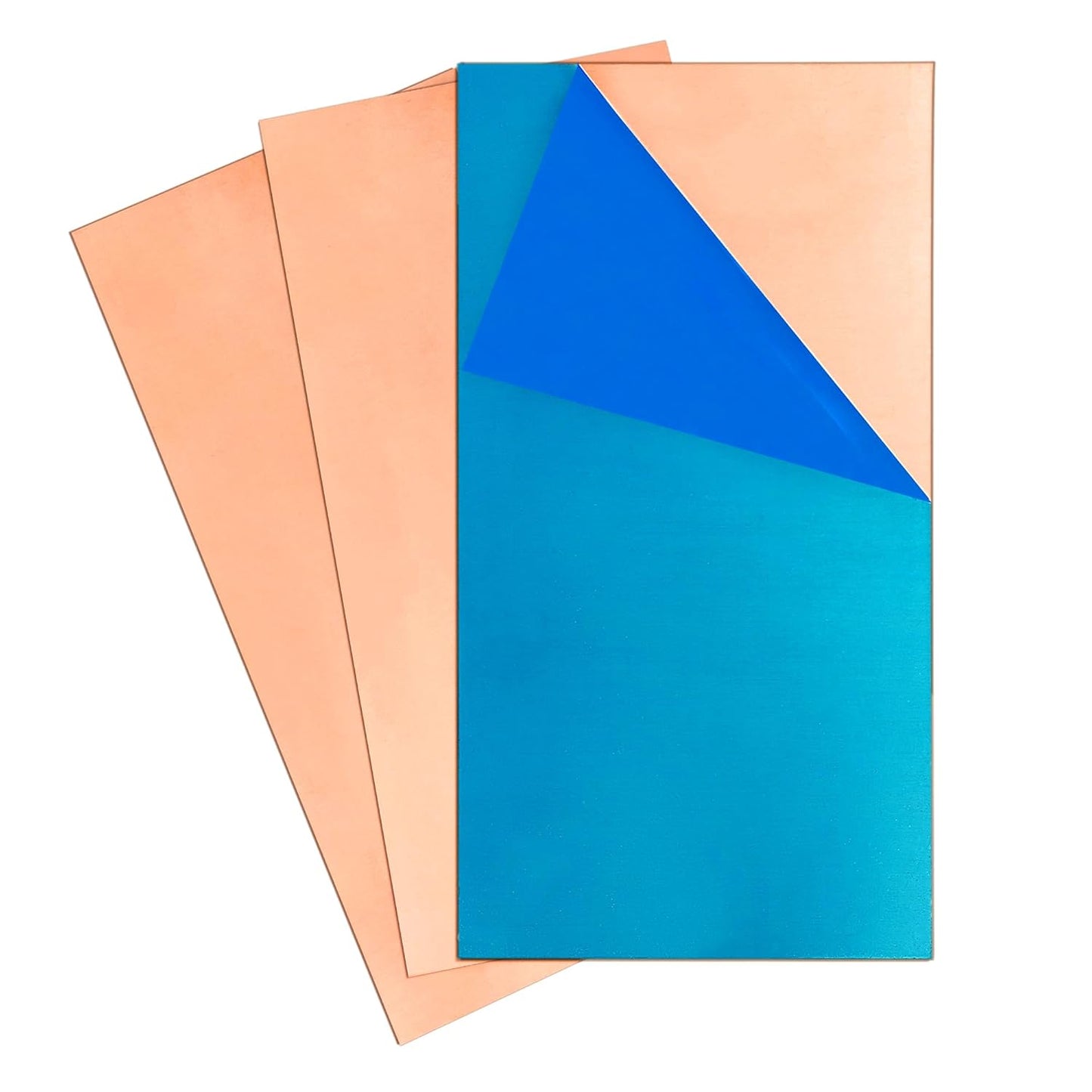 GOORY 3Pcs 6in x 12in Pure Copper Sheet for Crafting and Repairs