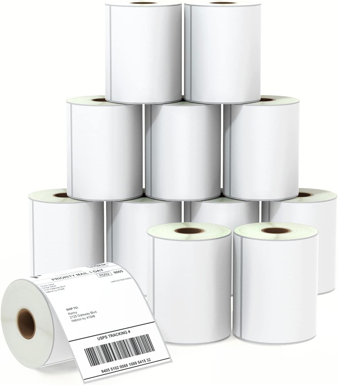 BETCKEY 4x6 Shipping Labels - Compatible with Zebra & Rollo Printers, Premium Adhesive - 12 Rolls, 3000 Labels