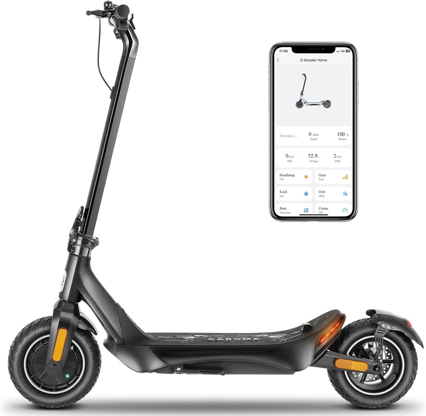 Caroma Electric Scooter with Powerful Motor and Long Range