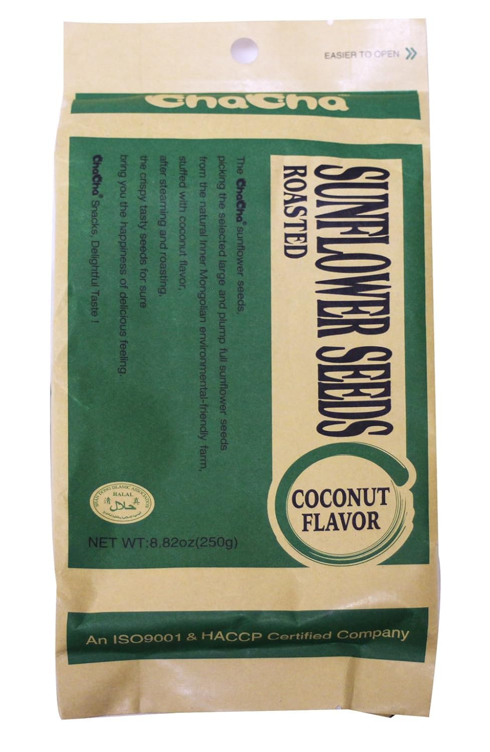 Chacha Sunflower Roasted and Salted Seeds in Coconut Flavor