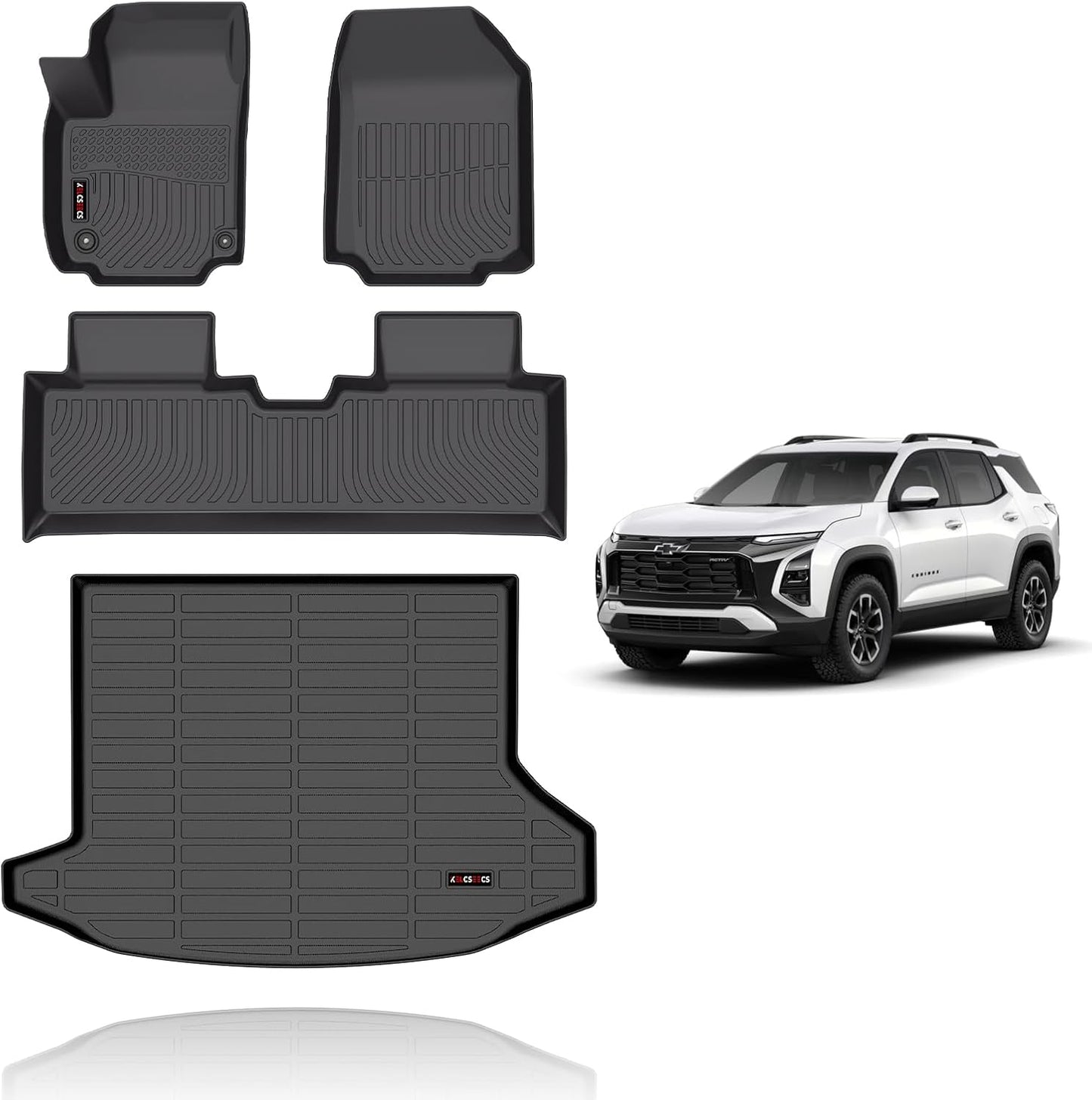 KELCSEECS All Weather Floor Mats for 2026 Chevy Equinox & GMC