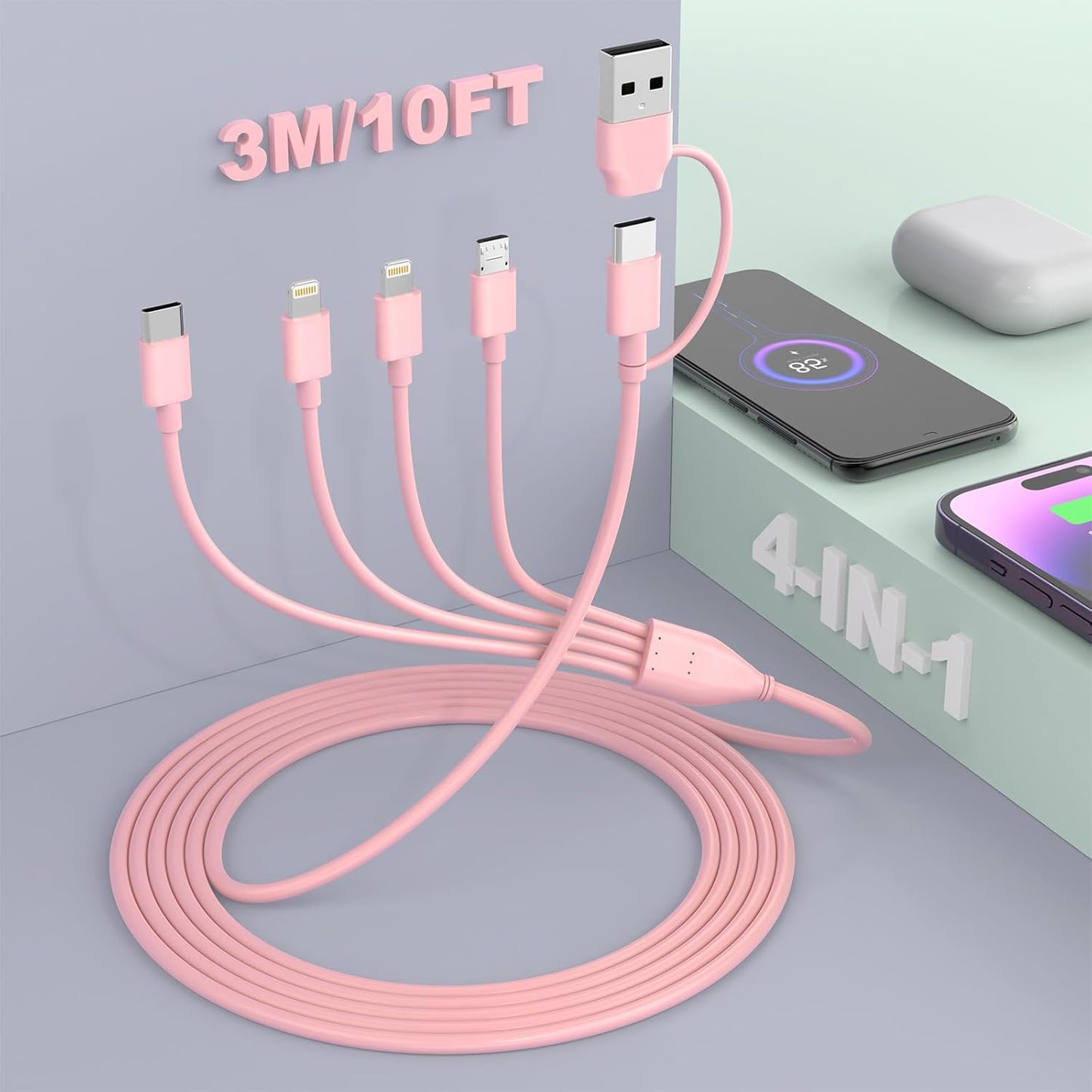 4-in-1 Fast Charging Combo Cable - MTAKYI