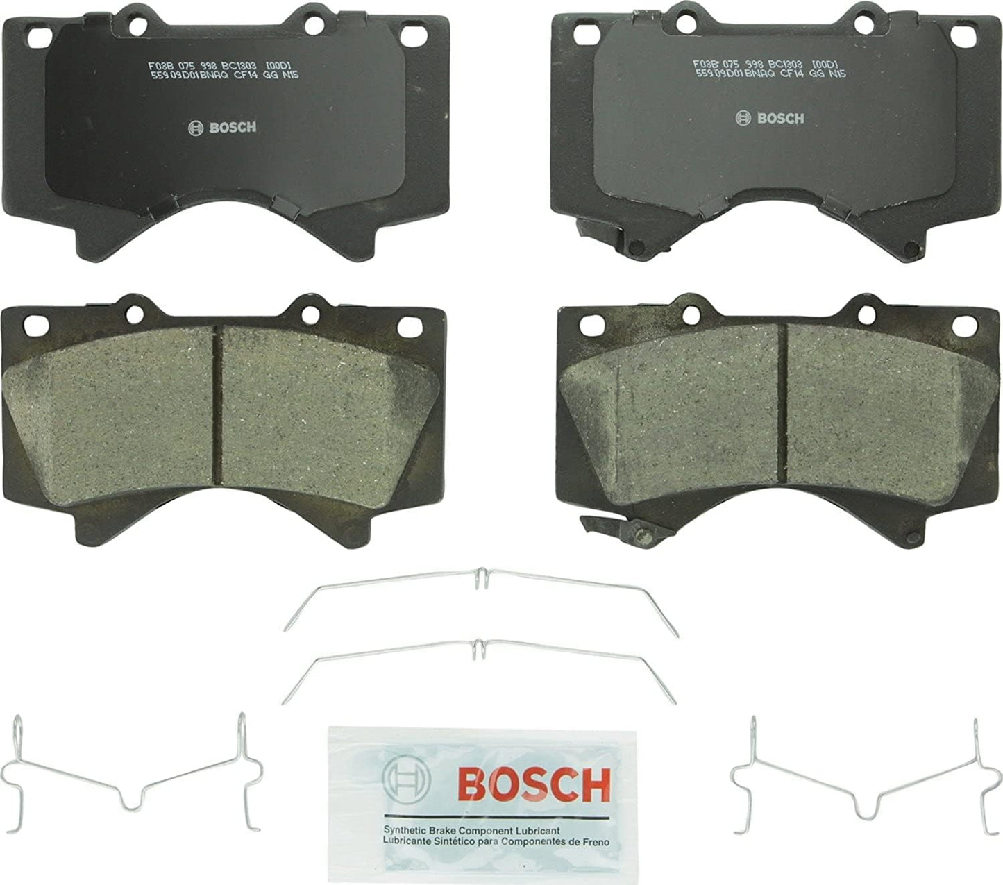 BOSCH BC1303 QuietCast Premium Ceramic Brake Pad Set for Lexus