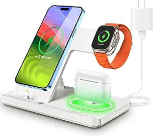3 in 1 Charging Station for iPhone, Apple Watch, and AirPods
