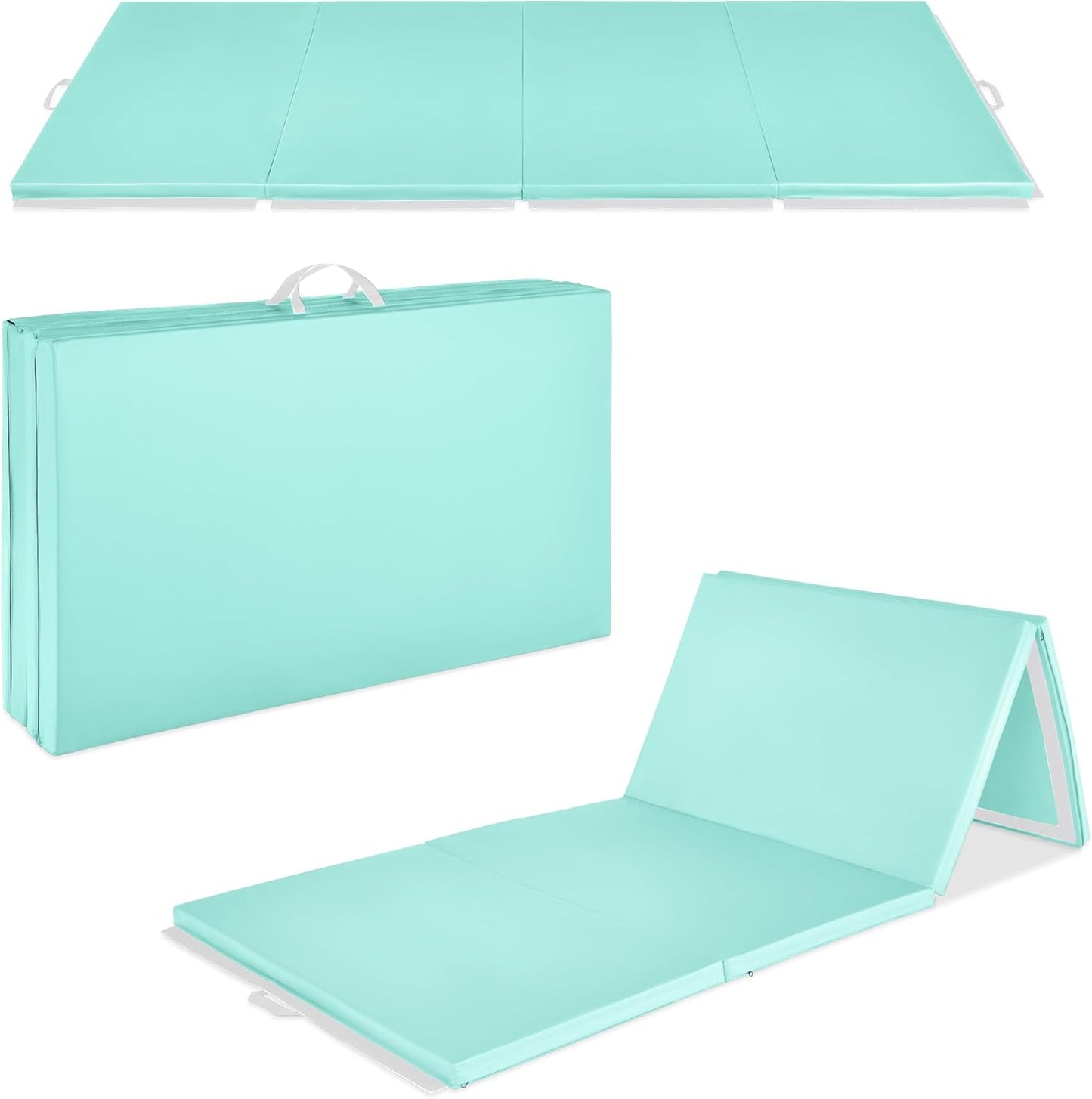 10ftx4ftx2in Folding Gym Mat for Exercise and Fitness Workouts
