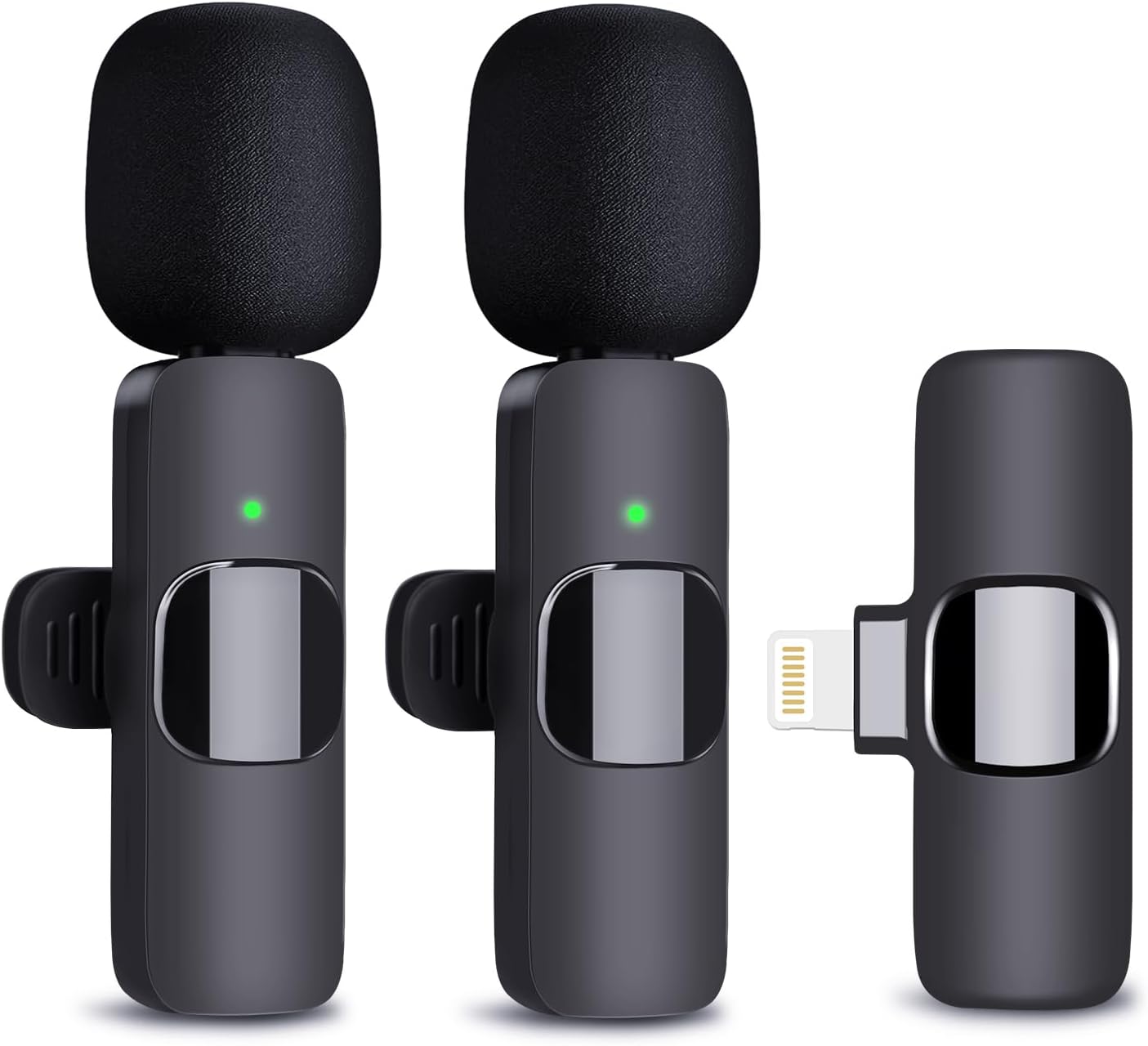 Professional Dual Lavalier Microphones - Clear Sound, Wireless