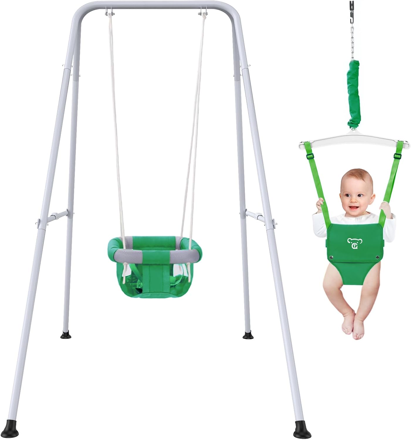 2 in 1 Baby Jumper and Swing for Indoor and Outdoor Fun