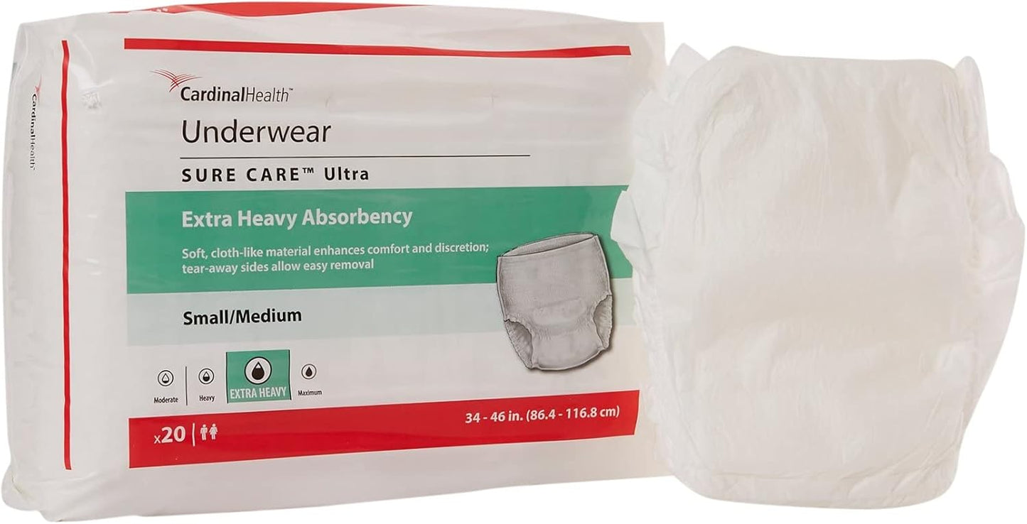 Ensur Heavy Absorbency Adult Underwear - Case of 80