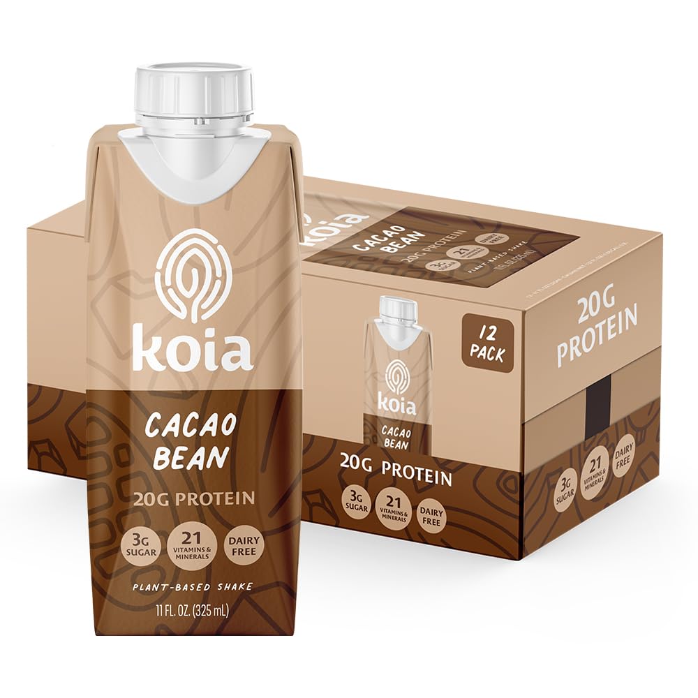 Koia Plant Based Protein Shake with Cacao Bean for Nutrition