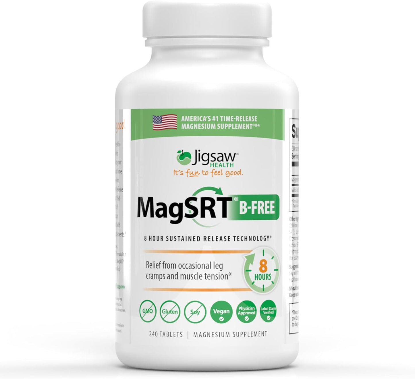 MagSRT Premium Organic Magnesium Supplement for Active Lifestyle