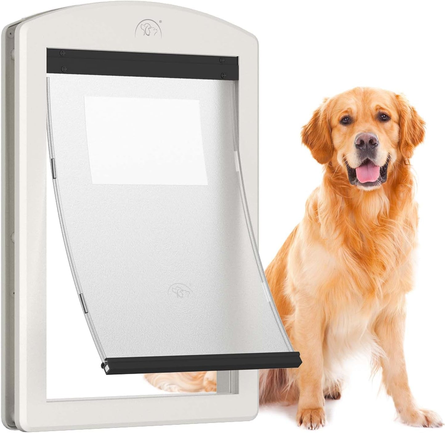 PATAPLUS Dog Door for Large Dogs - Sturdy & Easy Install