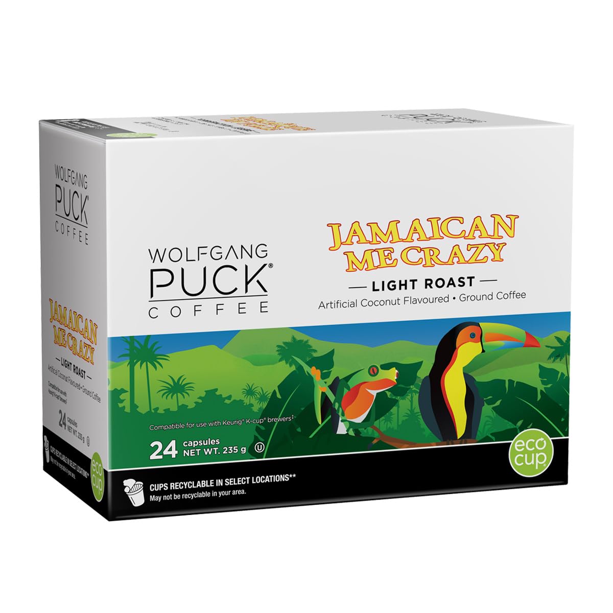 Wolfgang Puck Jamaican Me Crazy Coffee Pods - 24 Pack