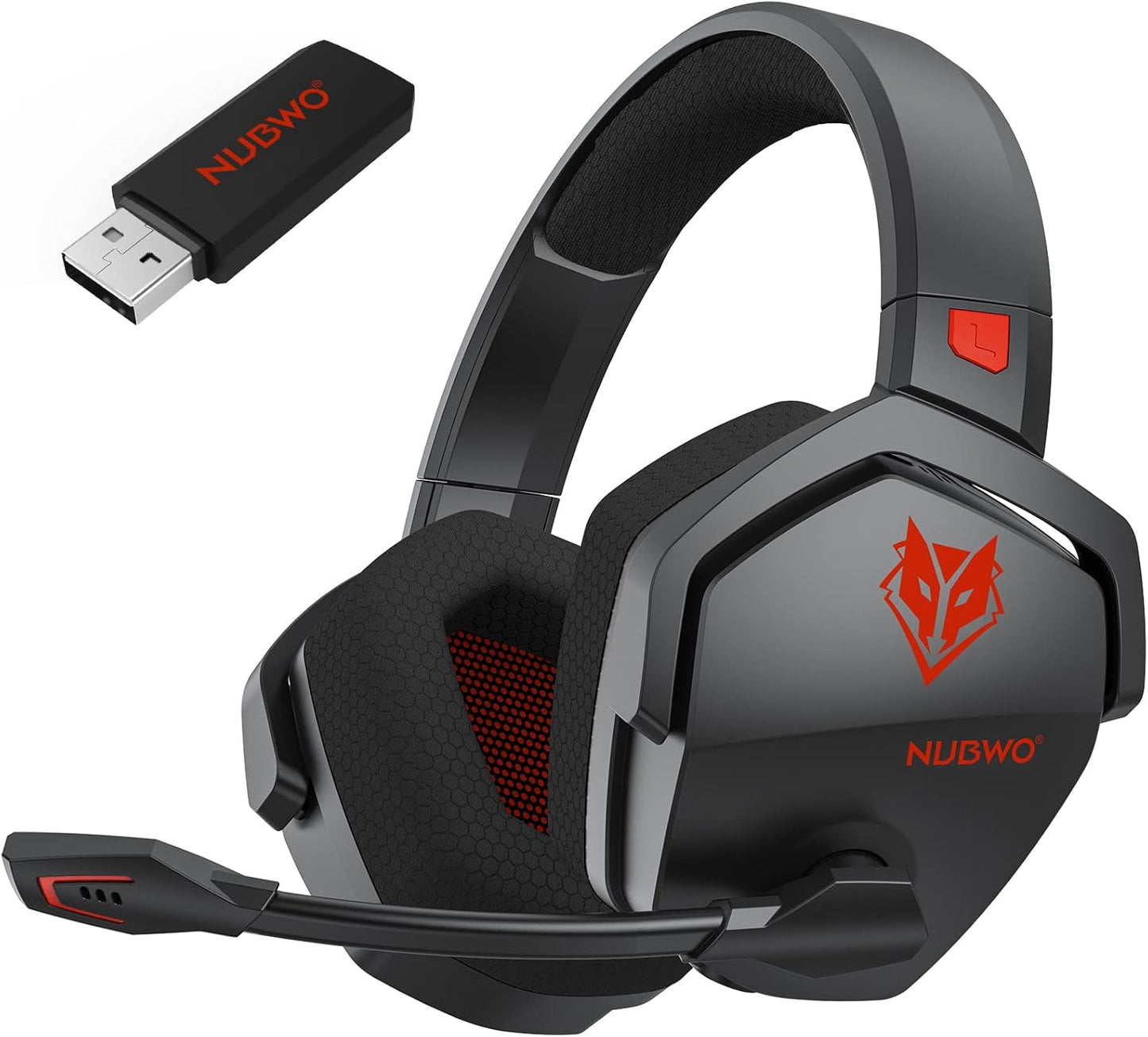 NUBWO G06 Dual Wireless Gaming Headset - 23ms Low Latency, 100-Hour Playtime