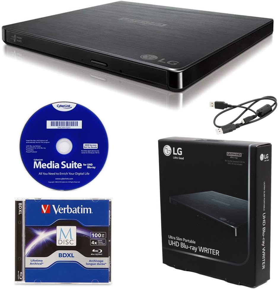 Produplicator LG BP60NB10 Portable 6X Ultra HD Blu-ray Burner