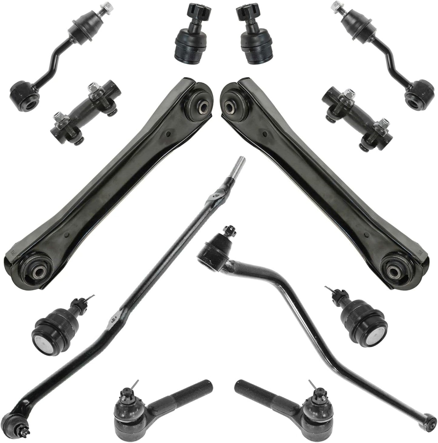 TRQ Front Steering & Suspension Kit for 1996-1998 Jeep Grand Cherokee