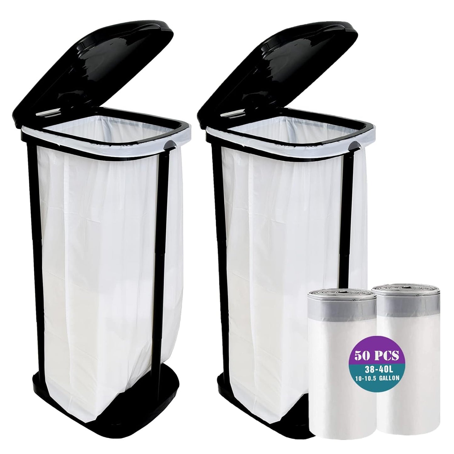 Portable Trash Bag Holder for Indoor and Outdoor Use