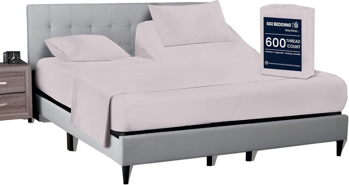 SGI Bedding 28in King Split Top Flex Head Sheet Set for Comfort