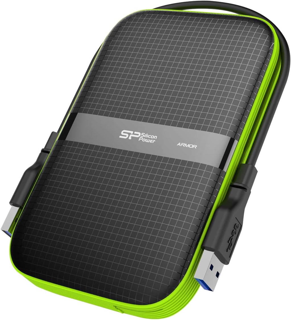 2TB Shockproof Portable Hard Drive for PC & Mac