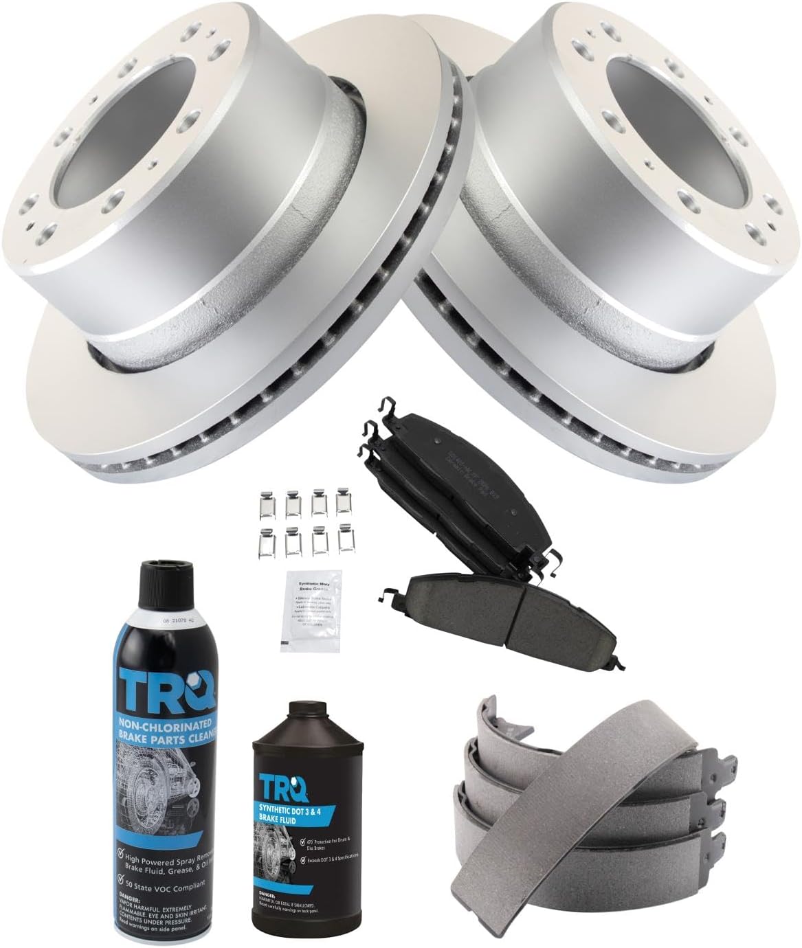 TRQ Rear Brake Pad & Rotor Kit for Dodge Ram 2500 & 3500