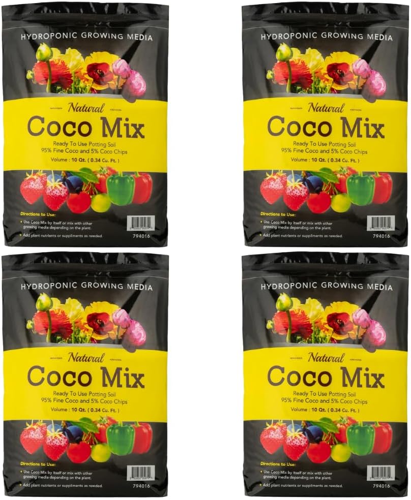 Potting Soil Mix 4-Pack for Indoor and Outdoor Plants Care