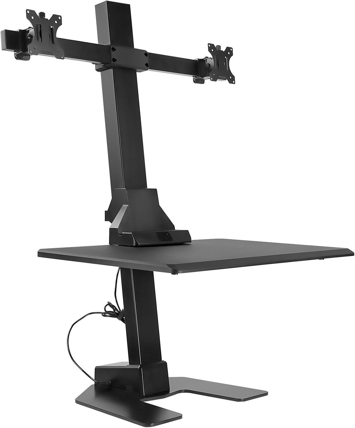 Height Adjustable Electric Standing Desk - Dual Monitor Setup for Healthy Work Routine