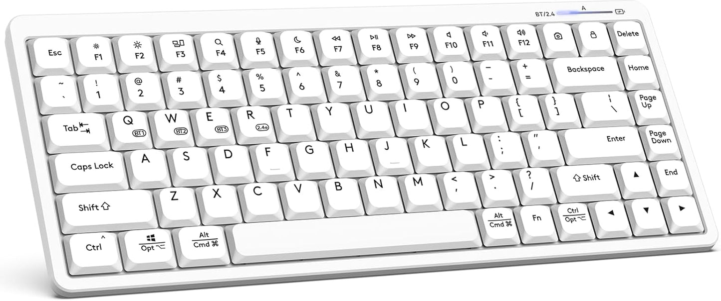 EDJO Dual Mode Wireless Keyboard: Slim & Ergonomic