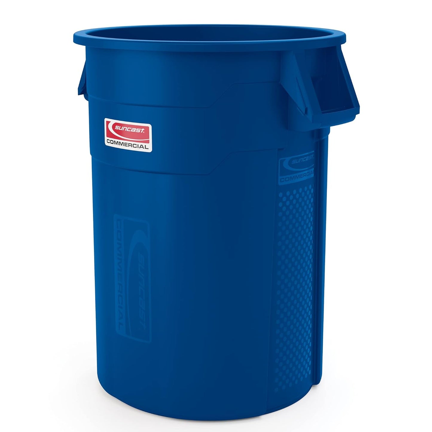 Suncast Commercial 55 Gallon Utility Trash Can for Easy Use