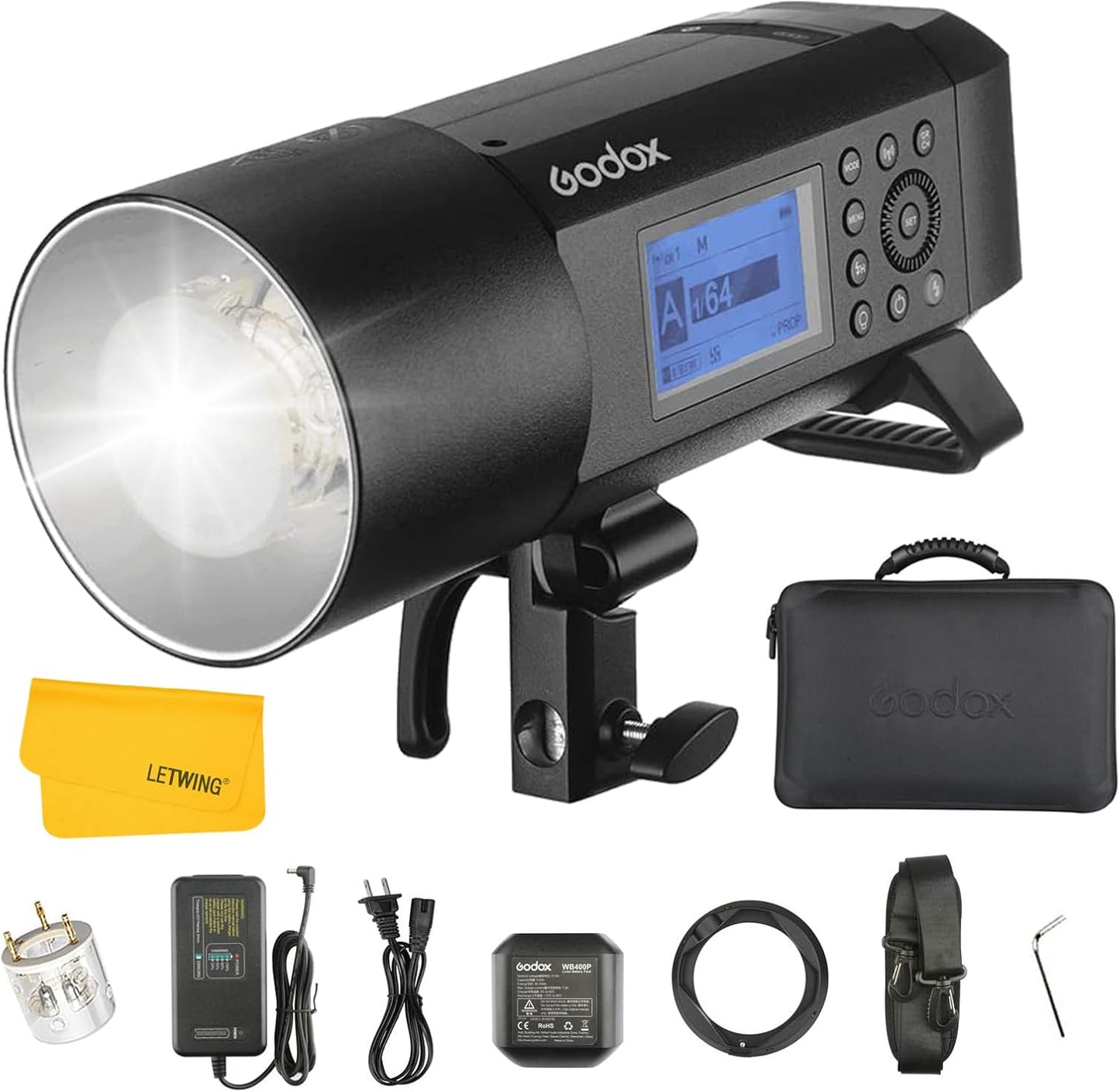 GODOX AD400 Pro Outdoor Flash Strobe Light for Photographers