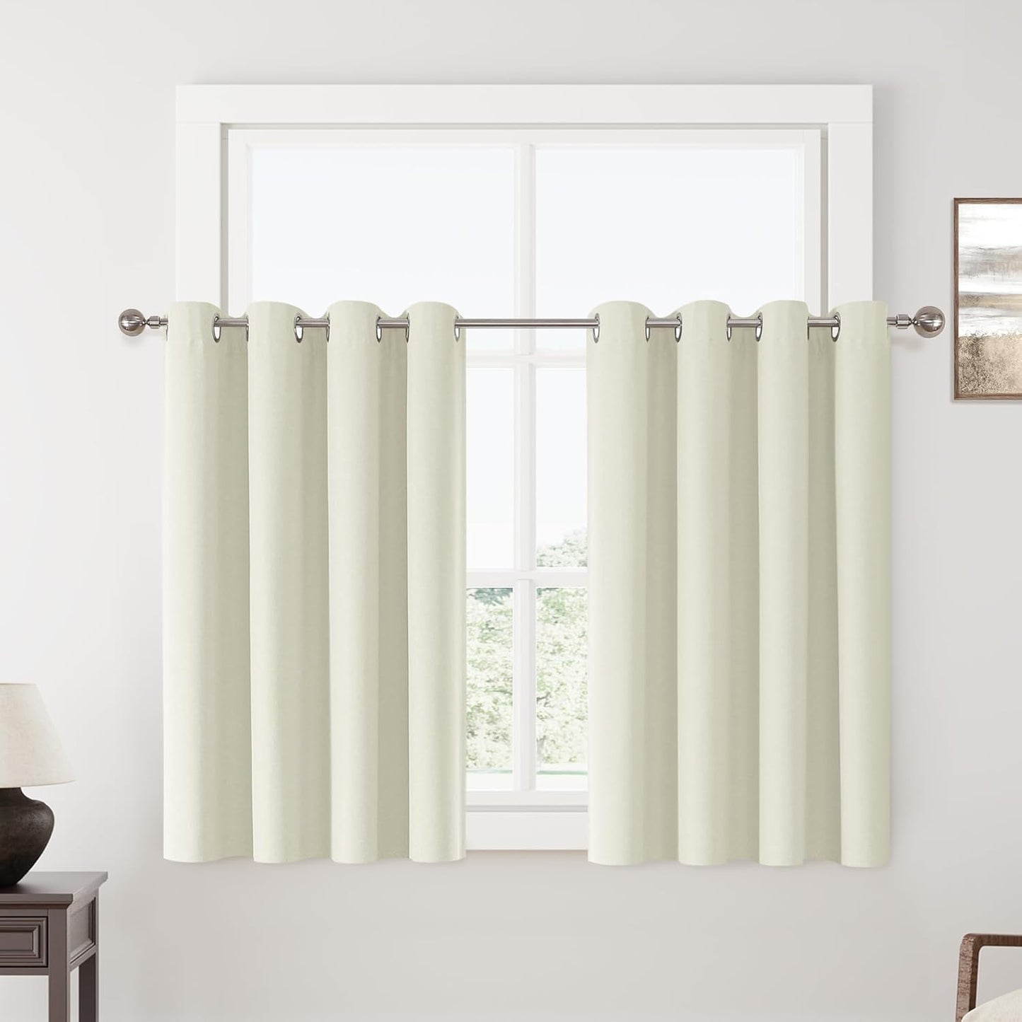 ChrisDowa 100% Blackout Curtains for Bedroom and Living Room
