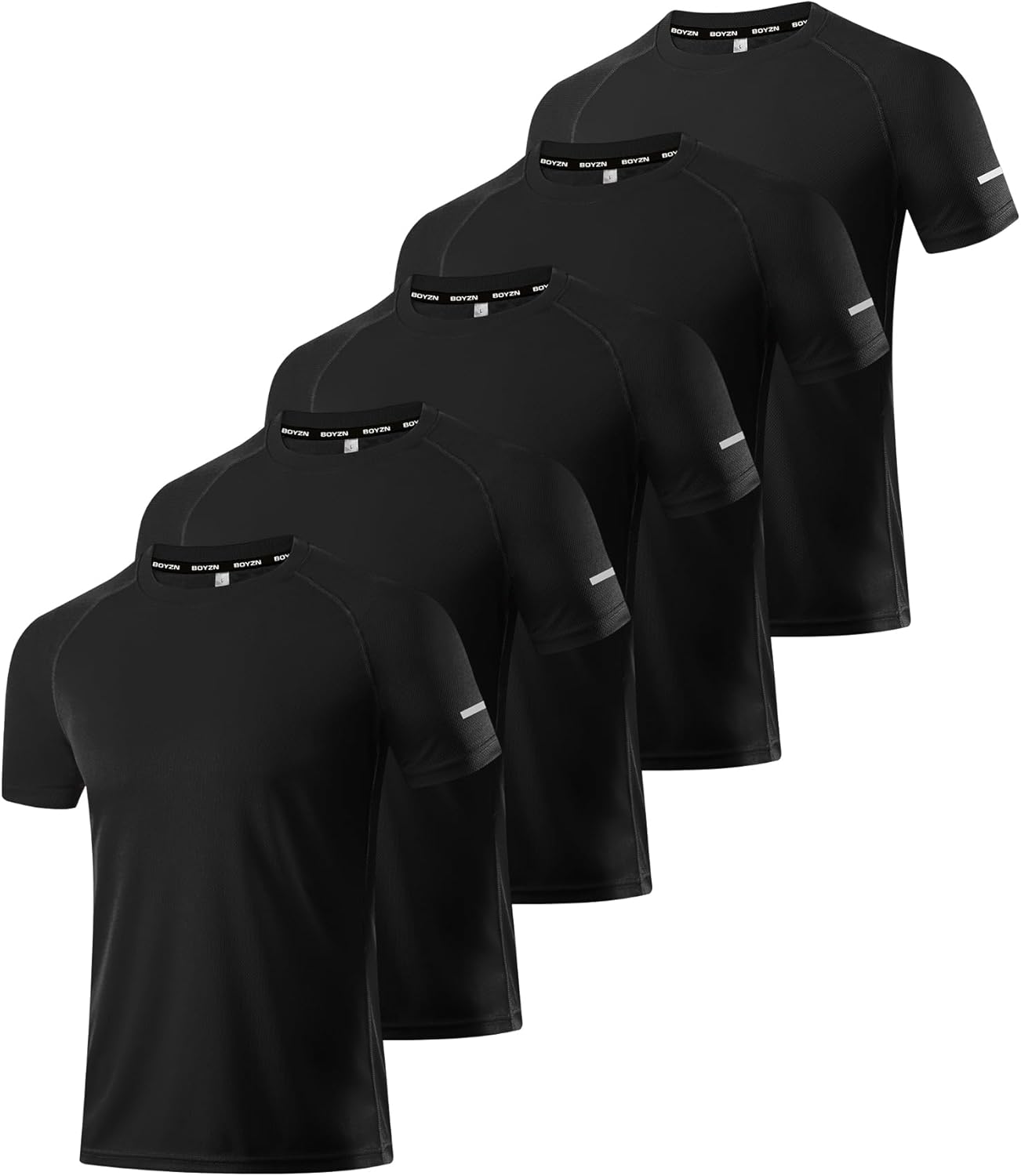 Men's Workout Running Shirts - Moisture Wicking Athletic Tees