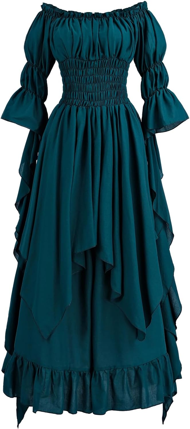 Renaissance Dress Women Medieval Costume for Gothic Weddings