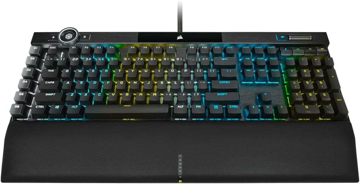 CORSAIR K100 RGB Gaming Keyboard: CHERRY MX SPEED, Elgato Stream Deck Compatible