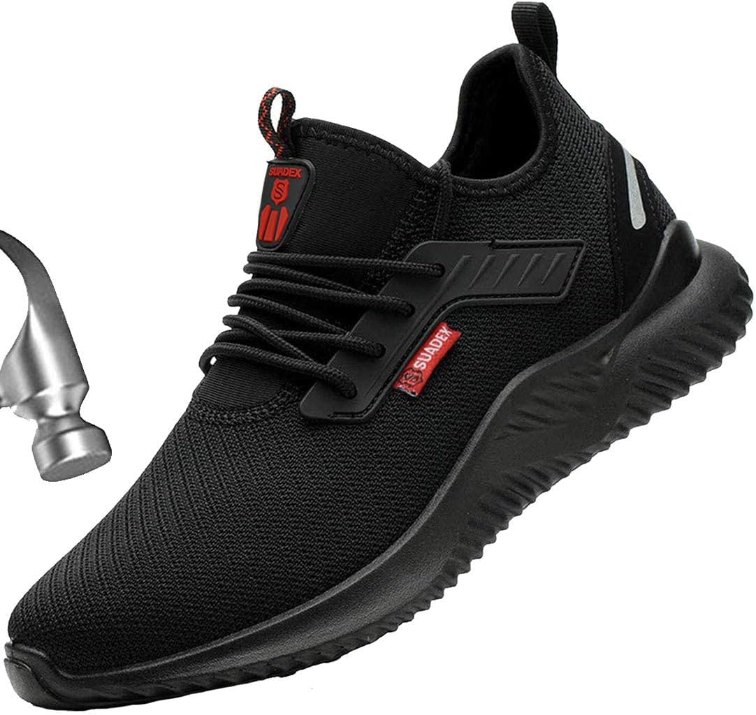 SUADEX Steel Toe Shoes for Men Women - Lightweight Safety Sneakers