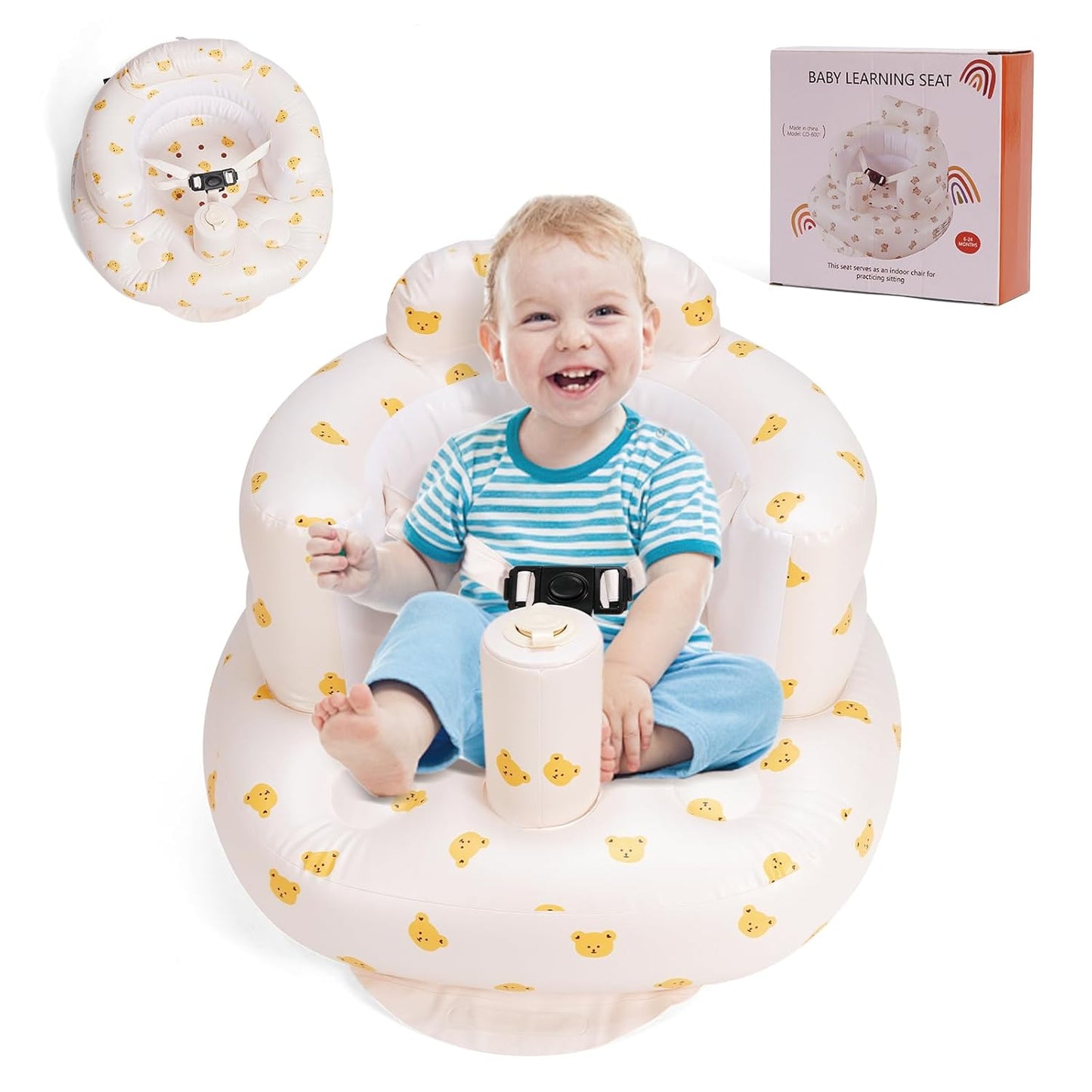Portable 3-Point Harness Baby Inflatable Chair - Babylounger