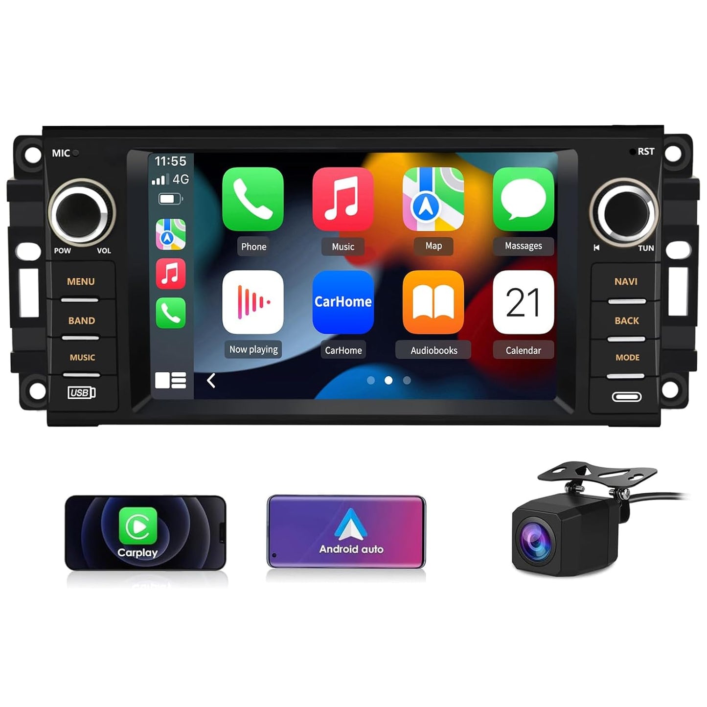 7 inch Touch Screen Car Stereo for Jeep Wrangler and More