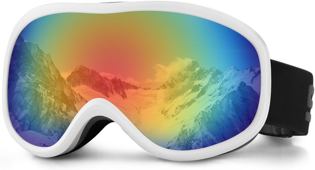 Anti-Fog UV Ski Goggles - Clear Vision Guarantee!