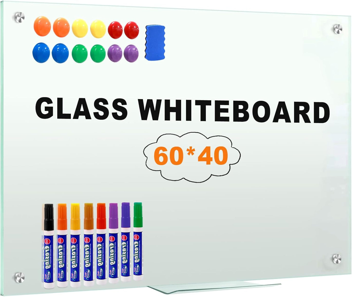 H-Qprobd Glass Whiteboard 60x40 Magnetic Dry Erase Board Review