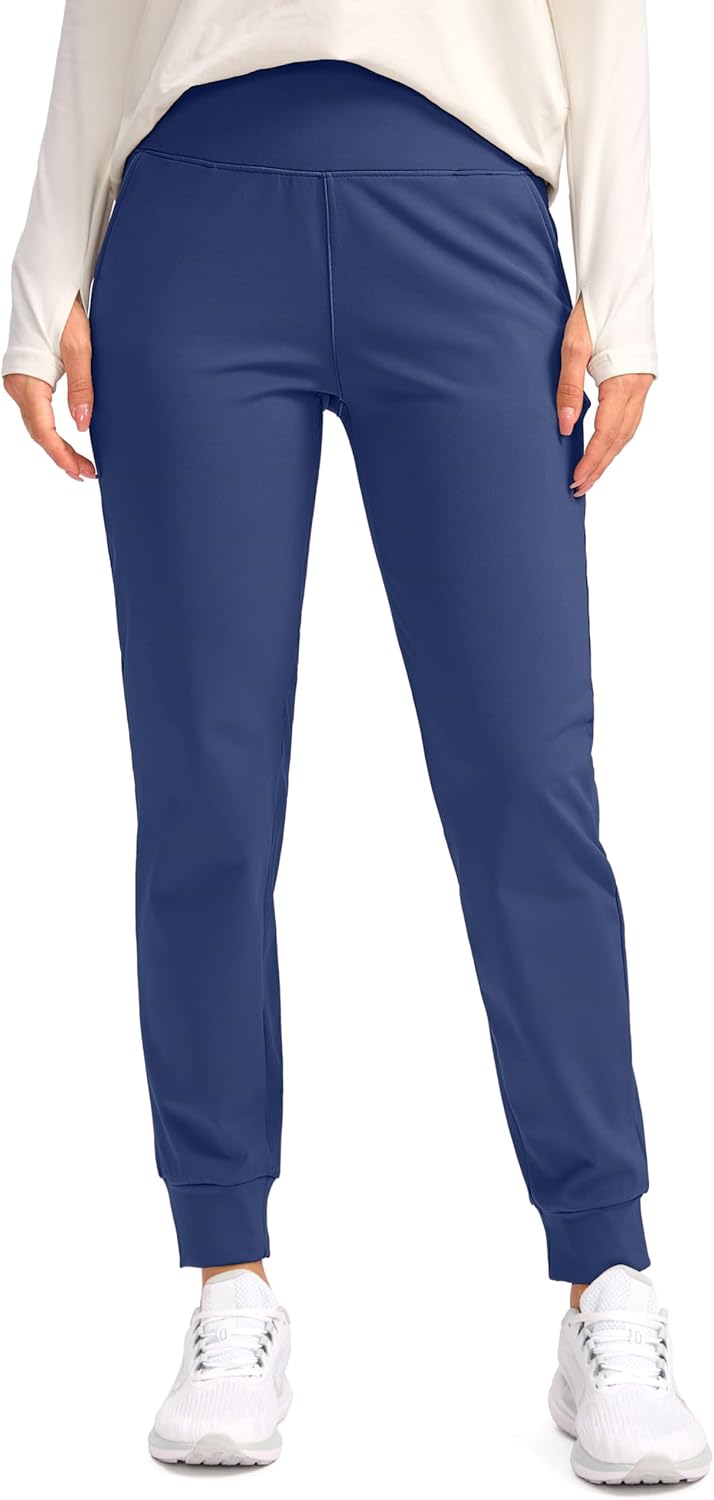 SANTINY Women's Fleece Lined Joggers for Winter Activities