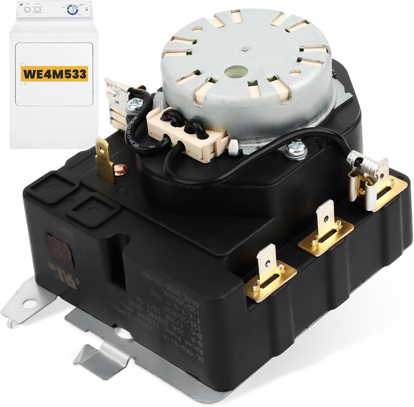 WE4M533 Dryer Timer Replacement for GE Models with Warranty