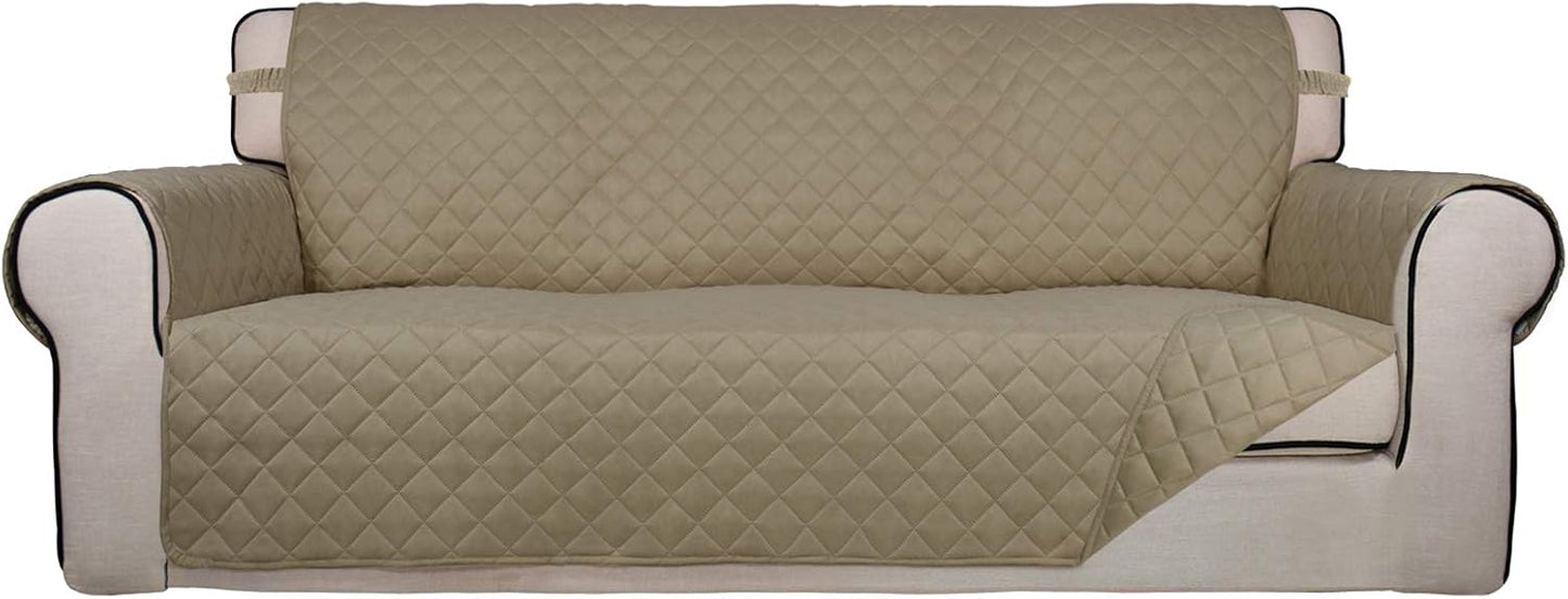 PureFit Reversible Quilted Sofa Cover for Pets and Kids Protection