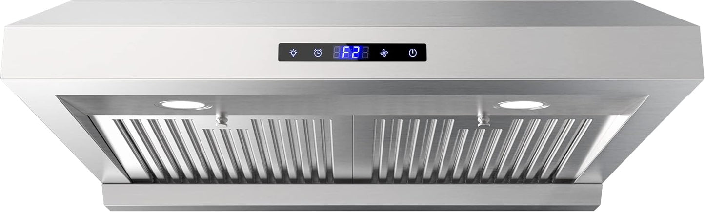 FIREGAS Under Cabinet Range Hood 30 inch with 900 CFM Power