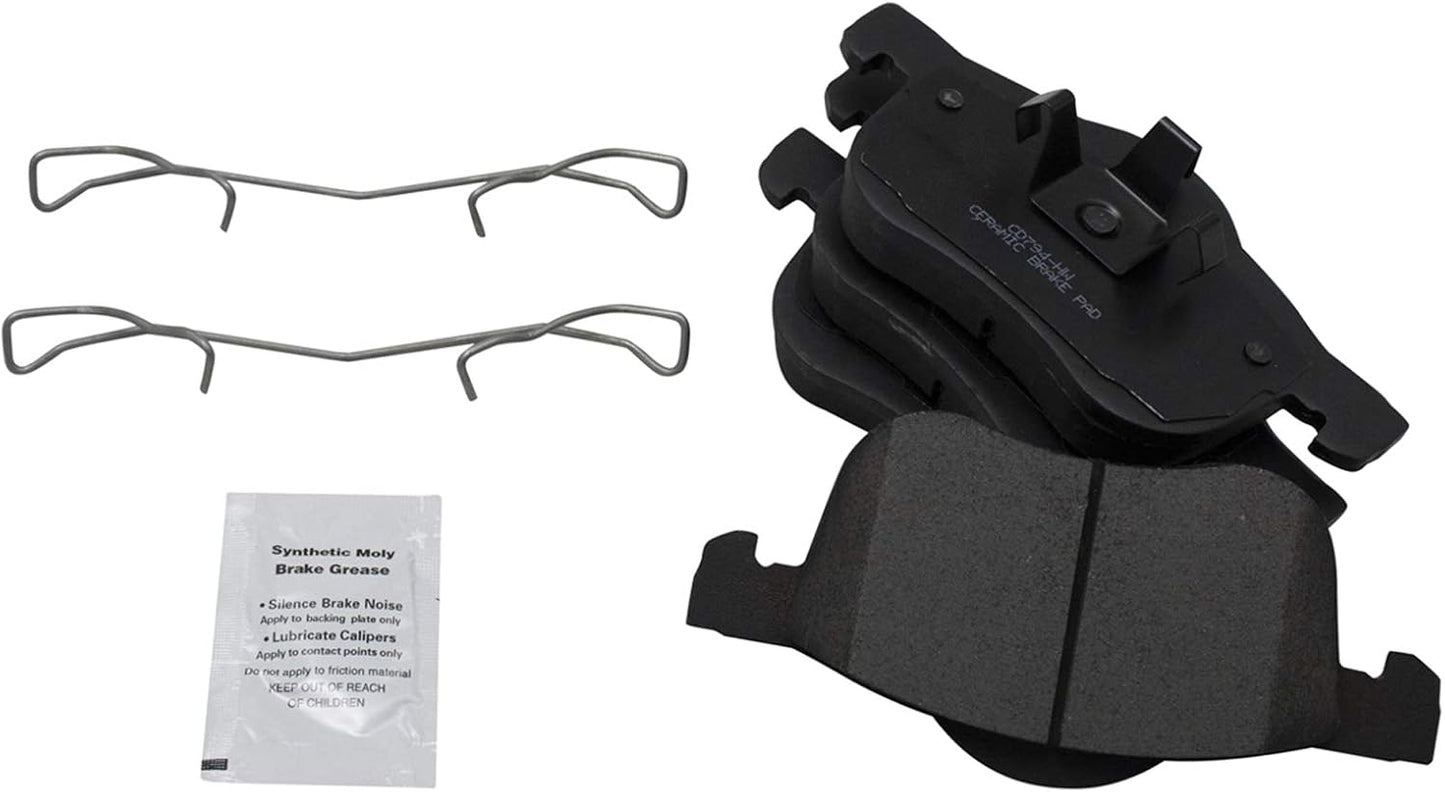 TRQ Front Brake Pads Ceramic for Volvo S60, S80, V70, XC70