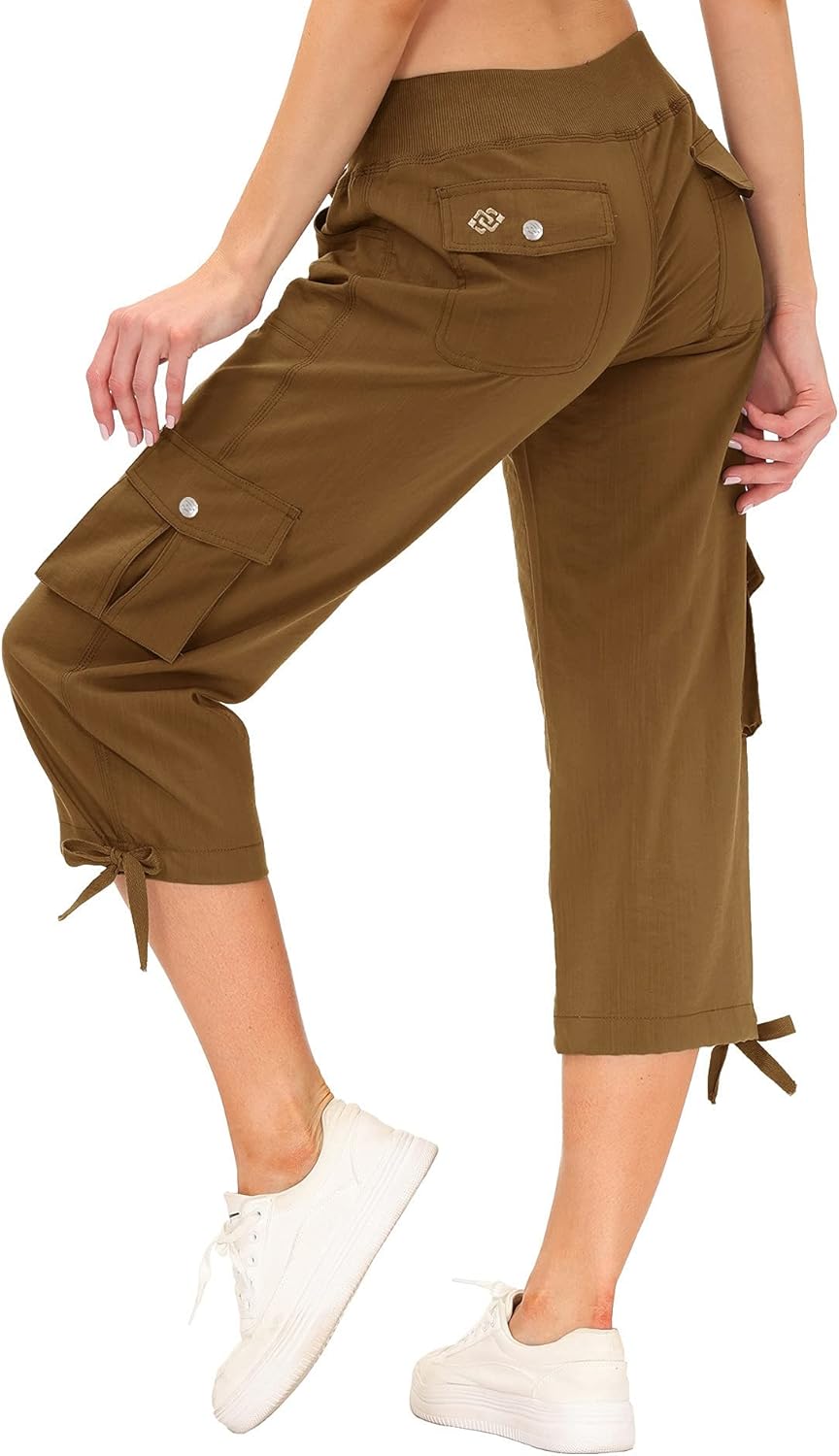 MoFiz Women's Cargo Capris Hiking Pants for Outdoor Adventures