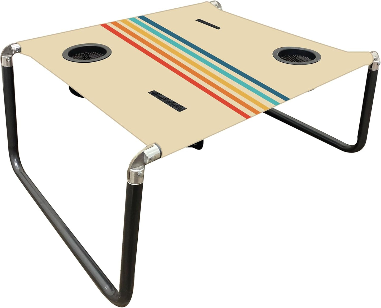 Neso Portable Beach Table with Cup Holders and Cell Phone Pockets