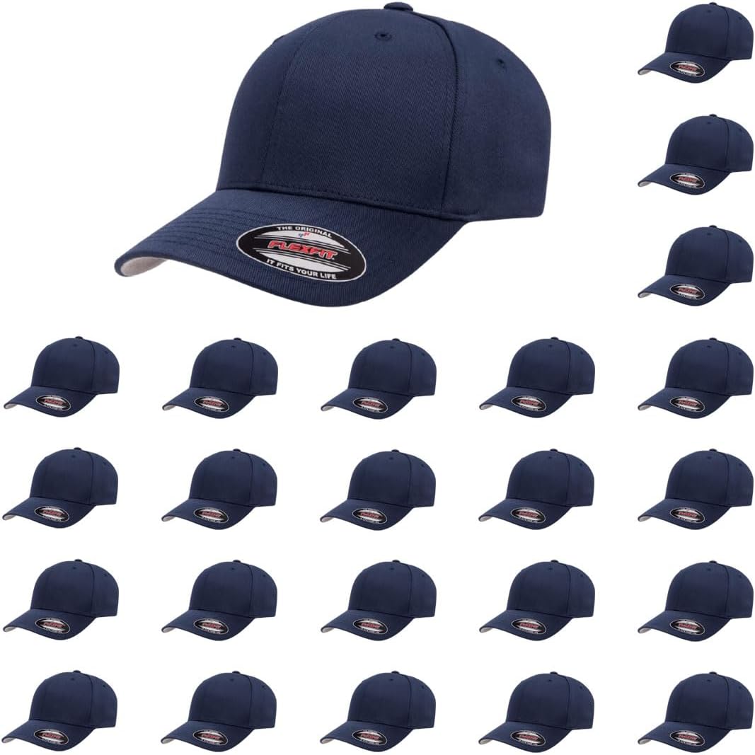 Flexfit Wooly Combed Premium 6-Panel Baseball Cap for Comfort